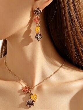 🍁Maple Leaf Tassel Set Autumn Theme